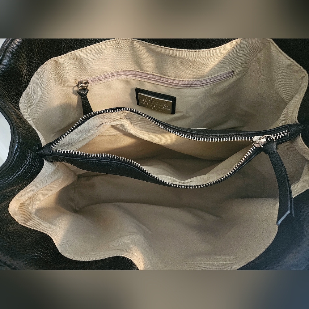 Valentino By Mario Valentino Black Leather Tote Bag - Picture 11 of 14